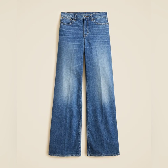 NWT J.Crew Petite Denim Trouser Jean in Charlotte Wash - Picture 4 of 10